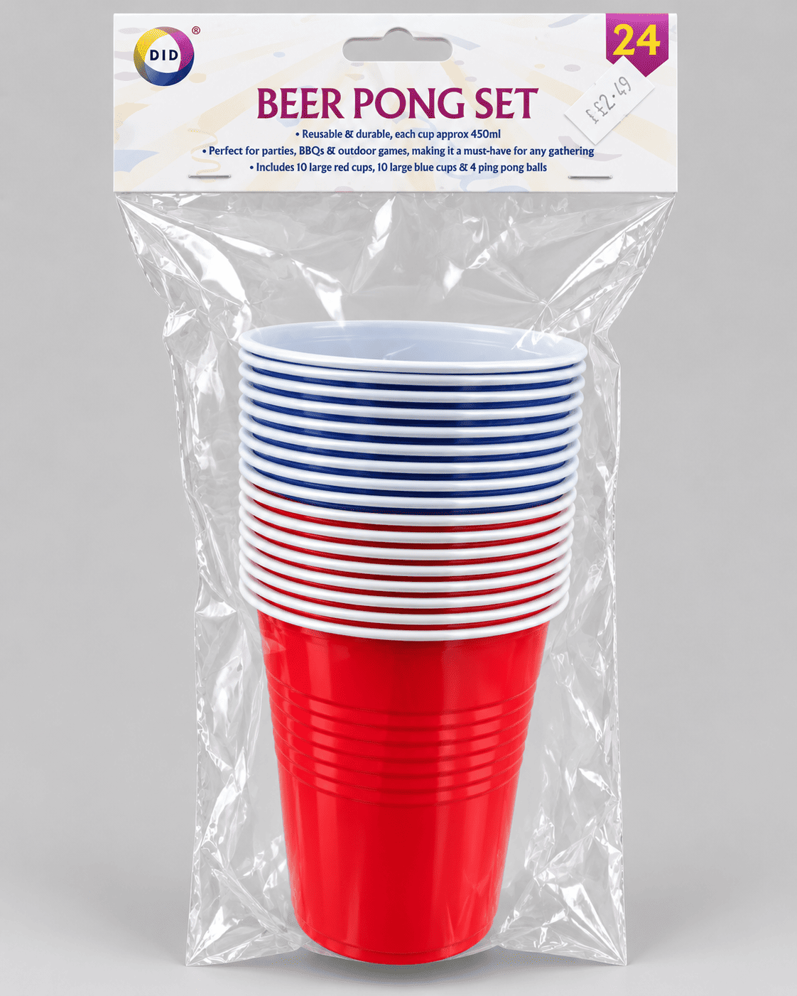 Beer Pong Set x 24 Cups