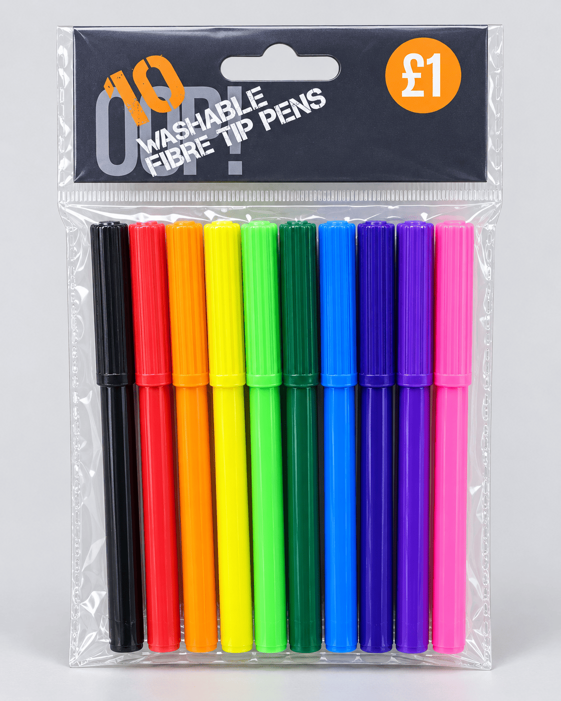 Washable Fibre Pens x 10